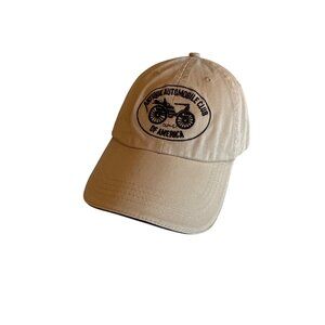 Antique Automobile Club Of America Beige Cap With Adjustable Back Strap
